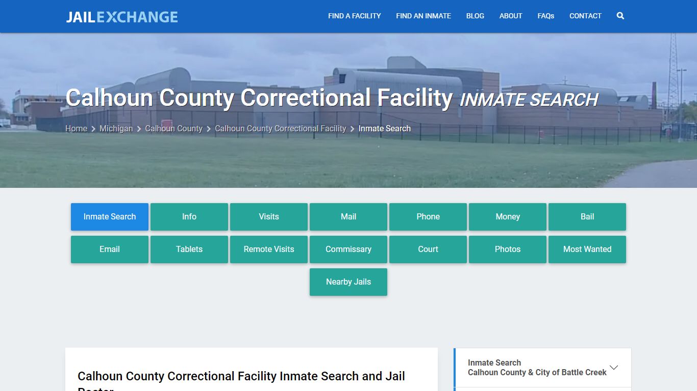 Calhoun County Correctional Facility Inmate Search - Jail Exchange